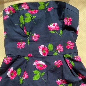 Hollister bustier dark blue top